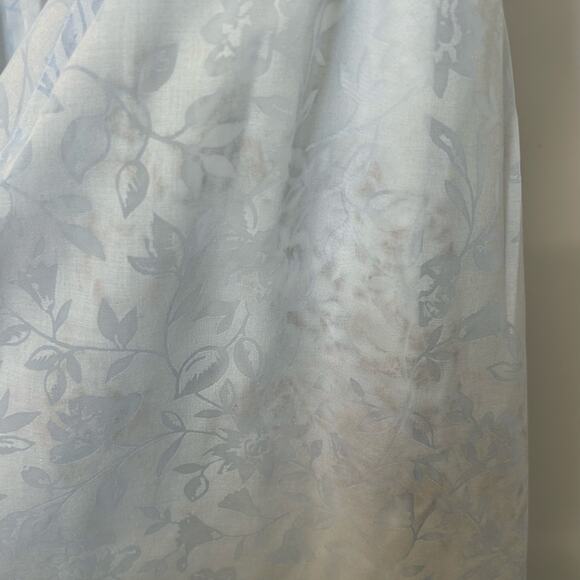 Laura Ashley Rare Vintage Cottage Core Floral Blue Maxi Dress Size 6 - Picture 7 of 10